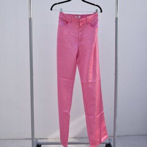 A.L.C. Pink Satin Pants – Straight Leg Trousers, Size 6